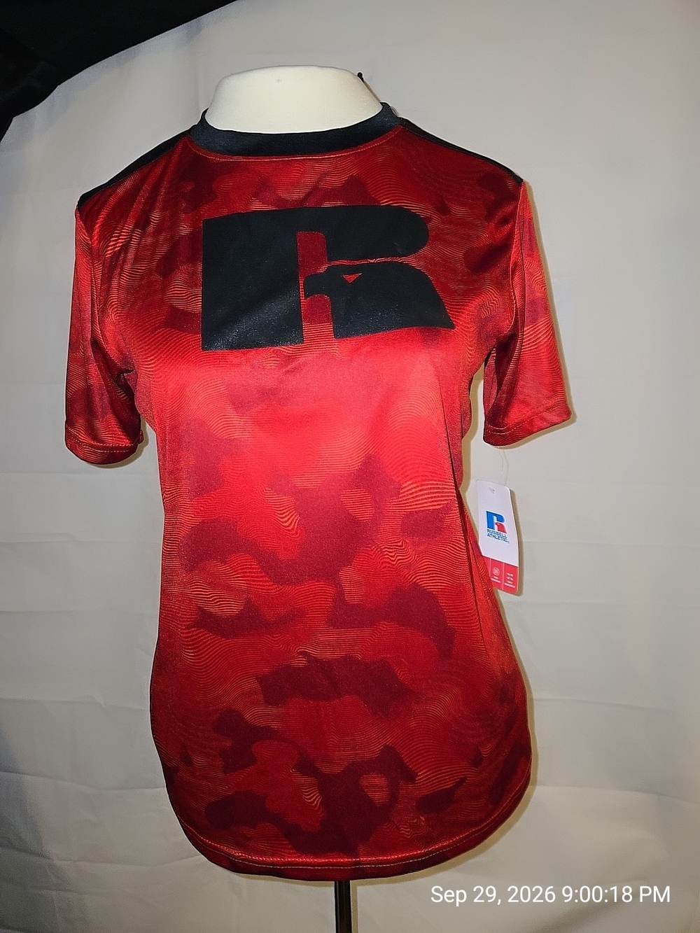 Russell Athletic Red Camo Short-Sleeve Performance Tee